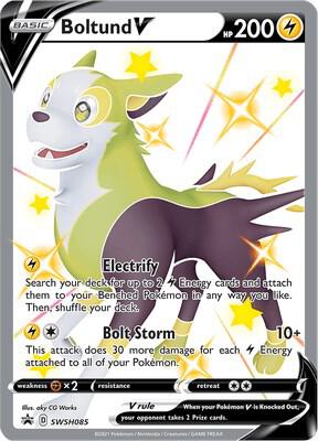 Boltund V SWSH085 (SWSH: Sword & Shield Promo Cards) - Holofoil