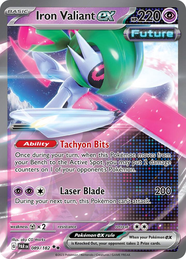 Iron Valiant ex 089/182 (SV04: Paradox Rift) - Holofoil