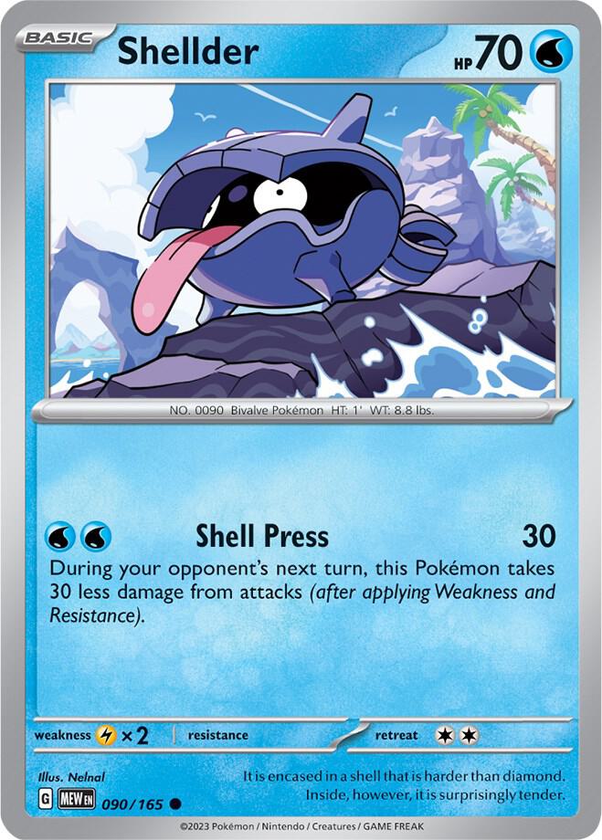 Shellder 090/165 (SV: Scarlet & Violet 151)