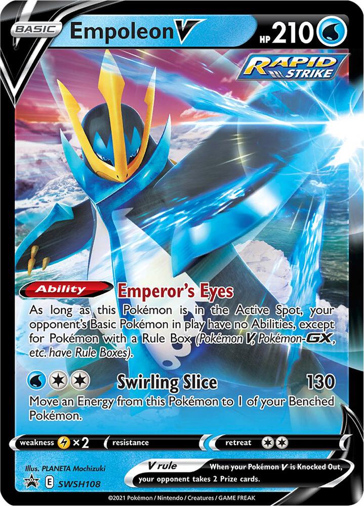 Empoleon V SWSH108 (SWSH: Sword & Shield Promo Cards) - Holofoil