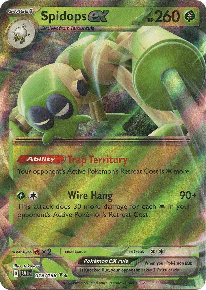 Spidops ex 019/198 (SV01: Scarlet & Violet Base Set) - Holofoil