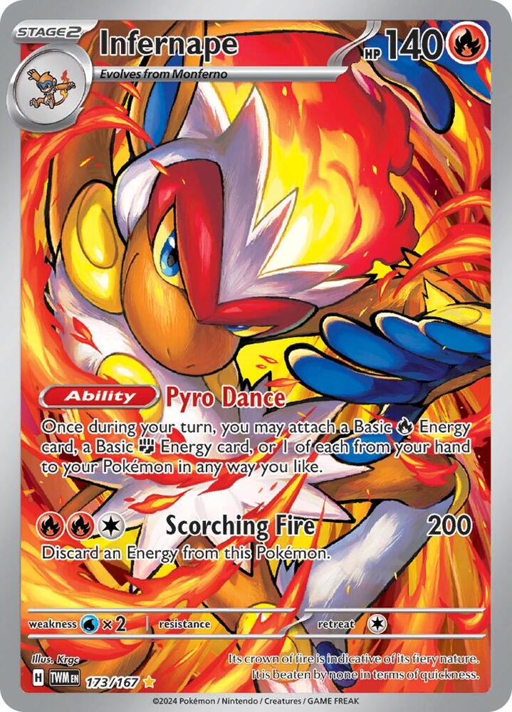 Infernape 173/167 (SV06: Twilight Masquerade) - Holofoil