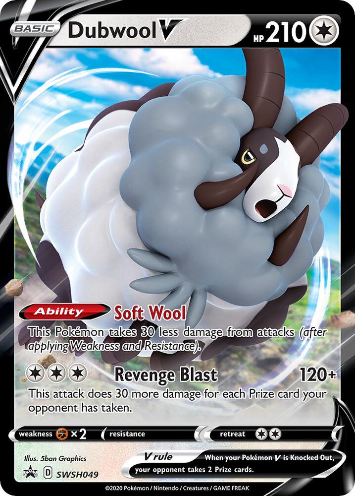 Dubwool V SWSH049 (SWSH: Sword & Shield Promo Cards) - Holofoil