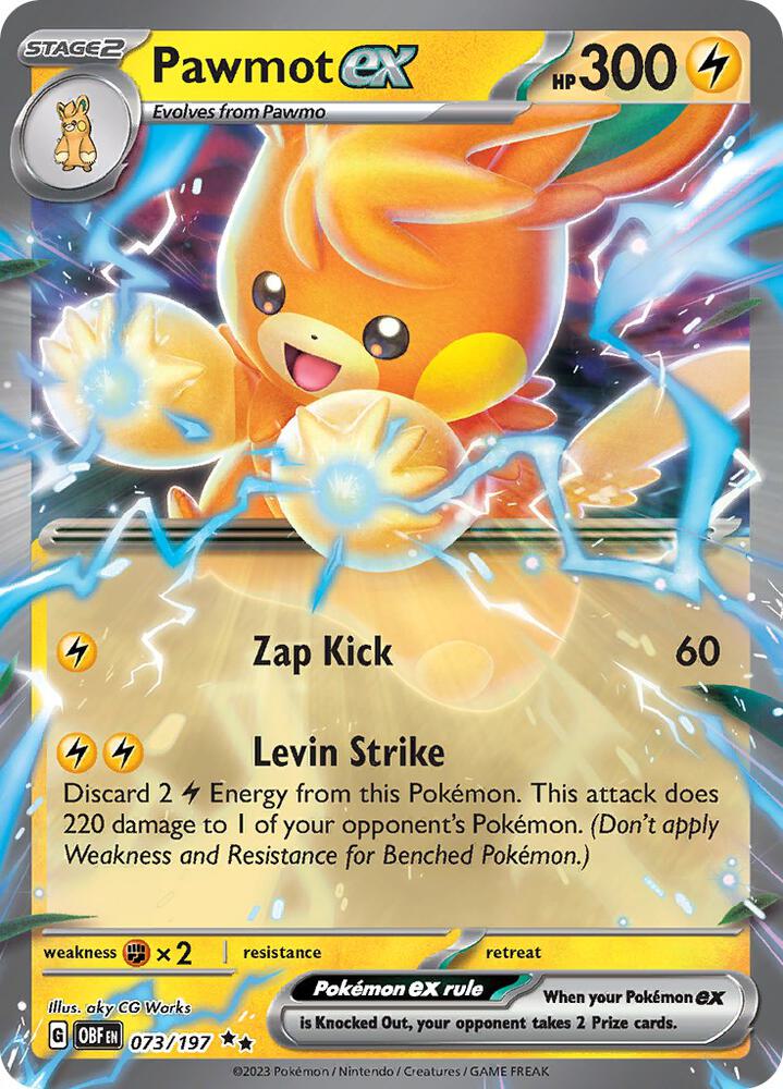 Pawmot ex 073/197 (SV03: Obsidian Flames) - Holofoil