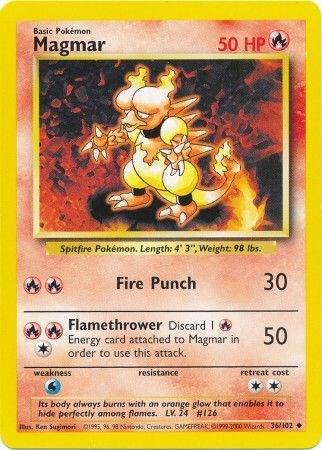 Magmar 036/102 (Base Set) - Unlimited Normal