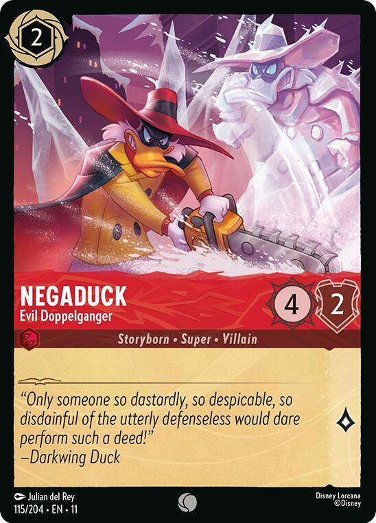 Negaduck, Evil Doppelganger 115/204 (Winterspell) - Cold Foil