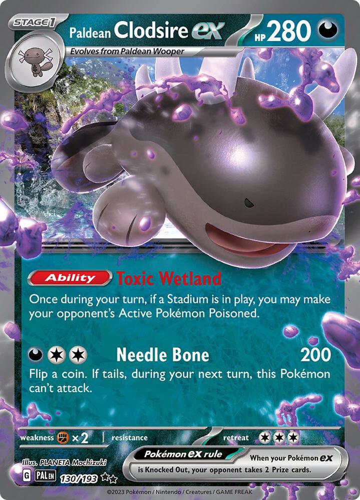 Paldean Clodsire ex 130/193 (SV02: Paldea Evolved) - Holofoil
