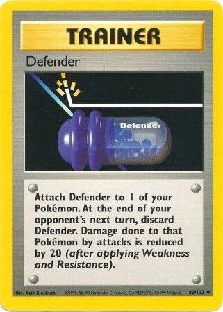 Defender 080/102 (Base Set) - Unlimited Normal