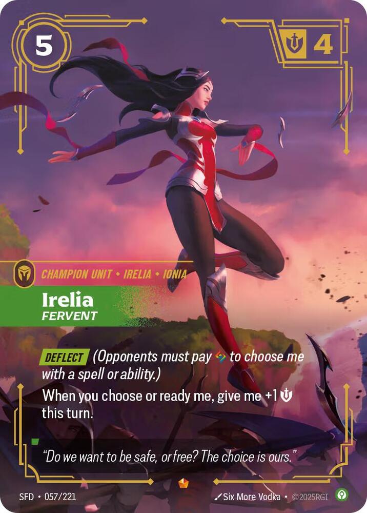 Irelia - Fervent 057/221 (Spiritforged) - Foil