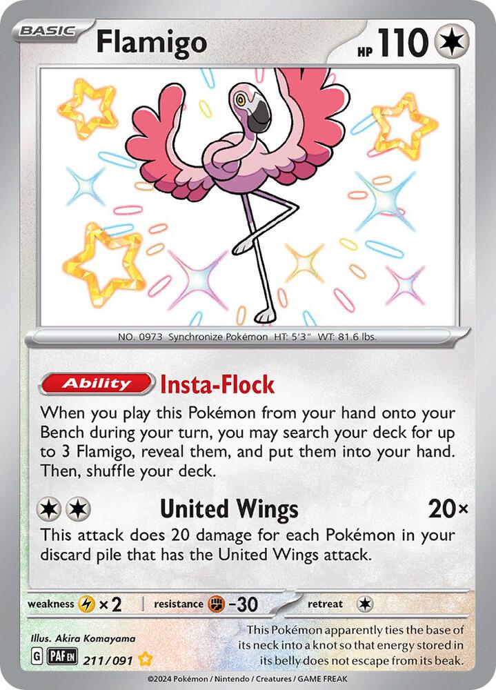 Flamigo 211/091 (SV: Paldean Fates) - Holofoil