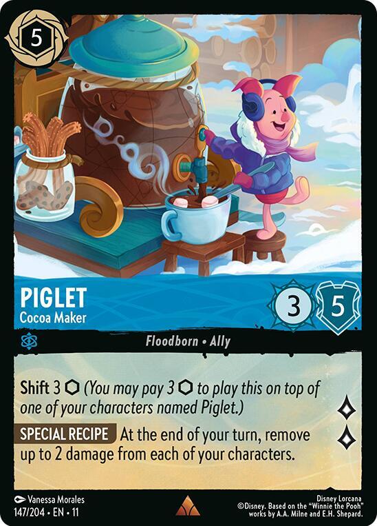 Piglet, Cocoa Maker 147/204 (Winterspell) - Cold Foil