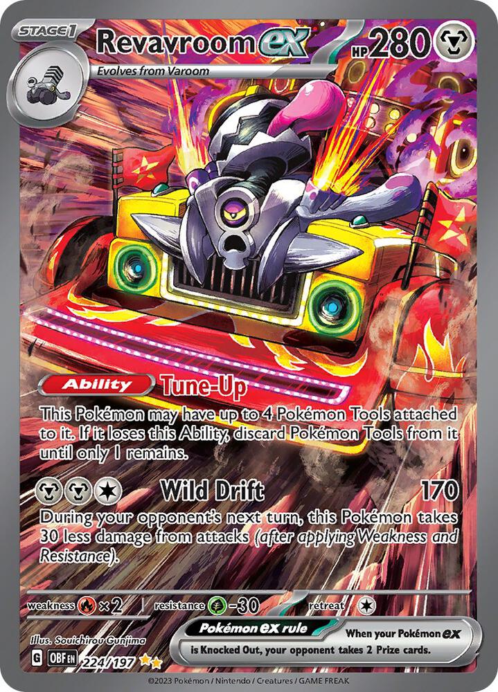 Revavroom ex 224 197 224/197 (SV03: Obsidian Flames) - Holofoil