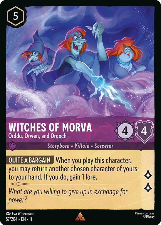 Witches of Morva, Orddu, Orwen, and Orgoch 57/204 (Winterspell)