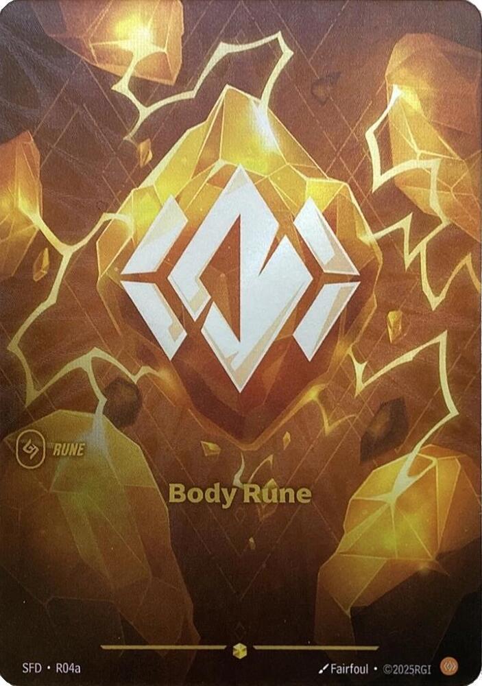 Body Rune Alternate Art R04a (Spiritforged) - Foil