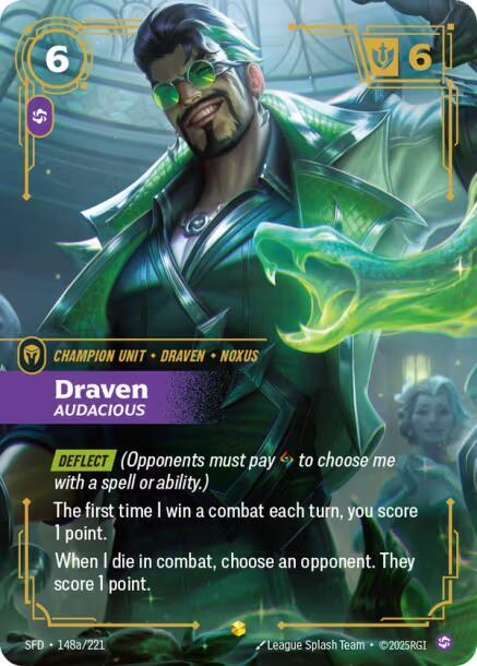 Draven - Audacious 148a/221 (Spiritforged) - Foil