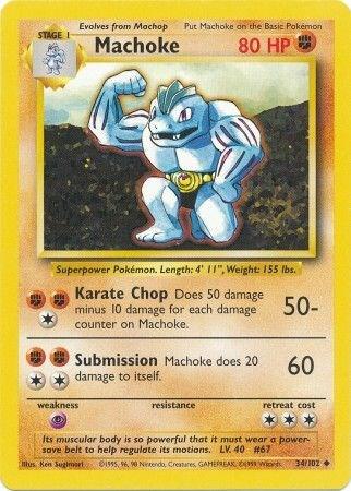 Machoke 034/102 (Base Set) - Unlimited Normal