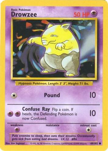 Drowzee 049/102 (Base Set) - Unlimited Normal