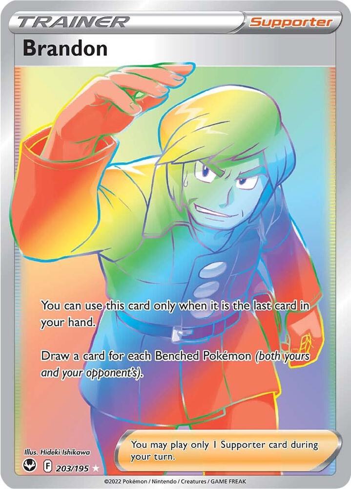 Brandon Secret 203/195 (SWSH12: Silver Tempest) - Holofoil