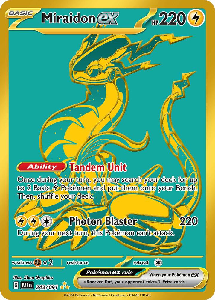 Miraidon ex 243/091 (SV: Paldean Fates) - Holofoil