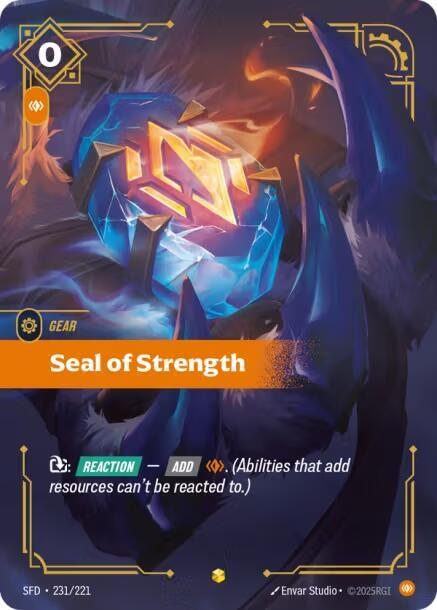Seal of Strength 231/221 (Spiritforged) - Foil