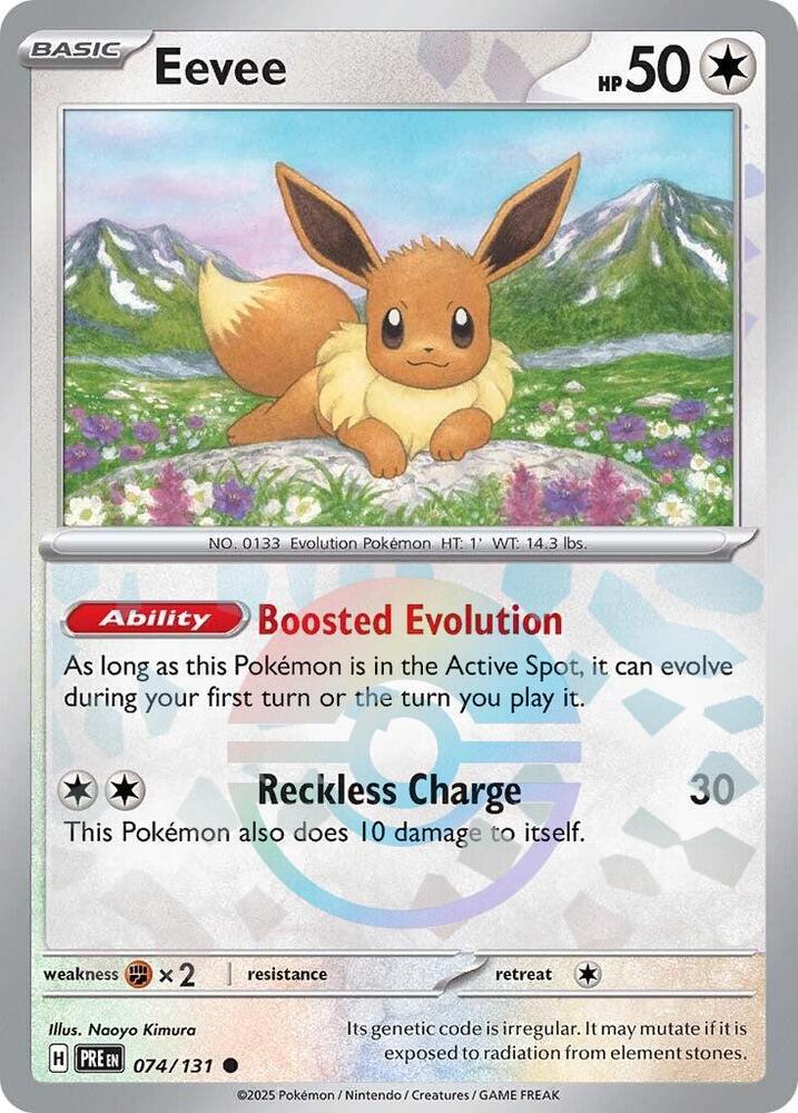Eevee 074/131 (SV: Prismatic Evolutions) - Poke Ball Holofoil