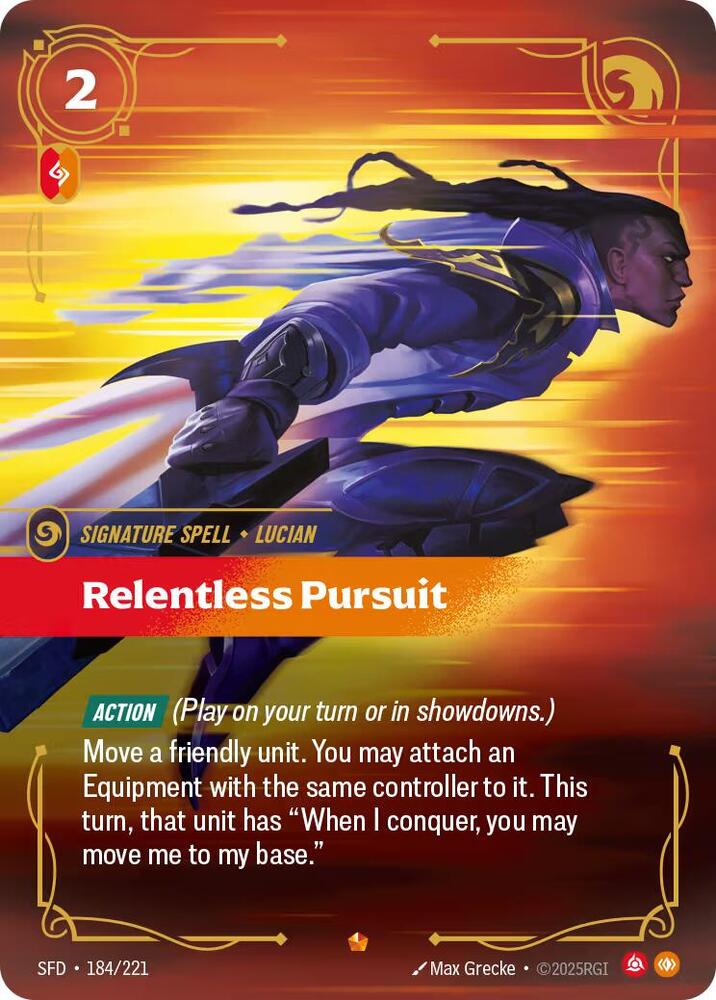 Relentless Pursuit 184/221 (Spiritforged) - Foil
