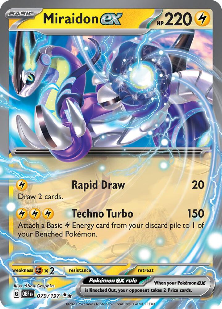 Miraidon ex 079/197 (SV03: Obsidian Flames) - Holofoil