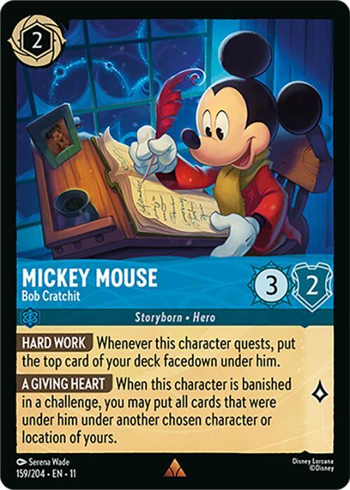 Mickey Mouse, Bob Cratchit 159/204 (Winterspell)