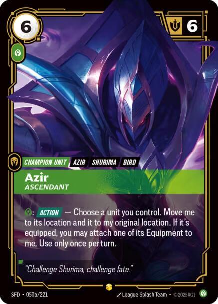 Azir - Ascendant 50a/221 (Spiritforged) - Foil