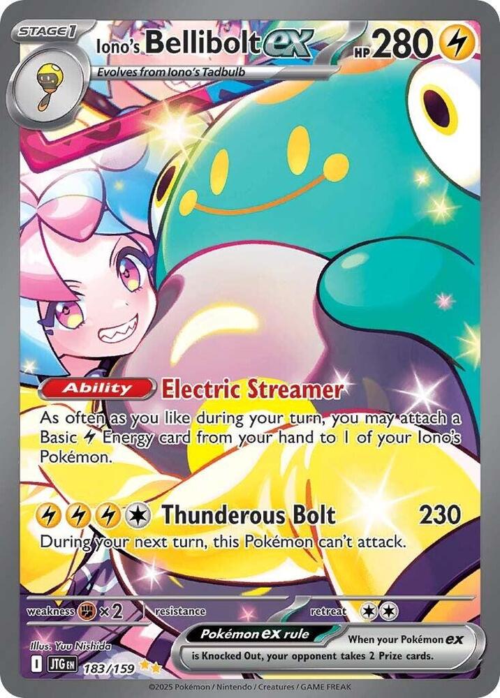 Iono's Bellibolt ex 183/159 (SV09: Journey Together) - Holofoil