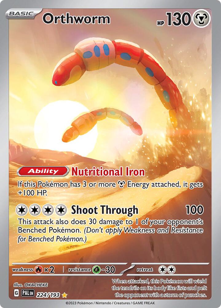 Orthworm 224/193 (SV02: Paldea Evolved) - Holofoil