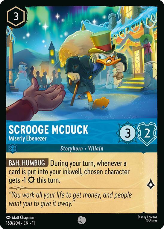 Scrooge McDuck, Miserly Ebenezer 160/204 (Winterspell) - Cold Foil