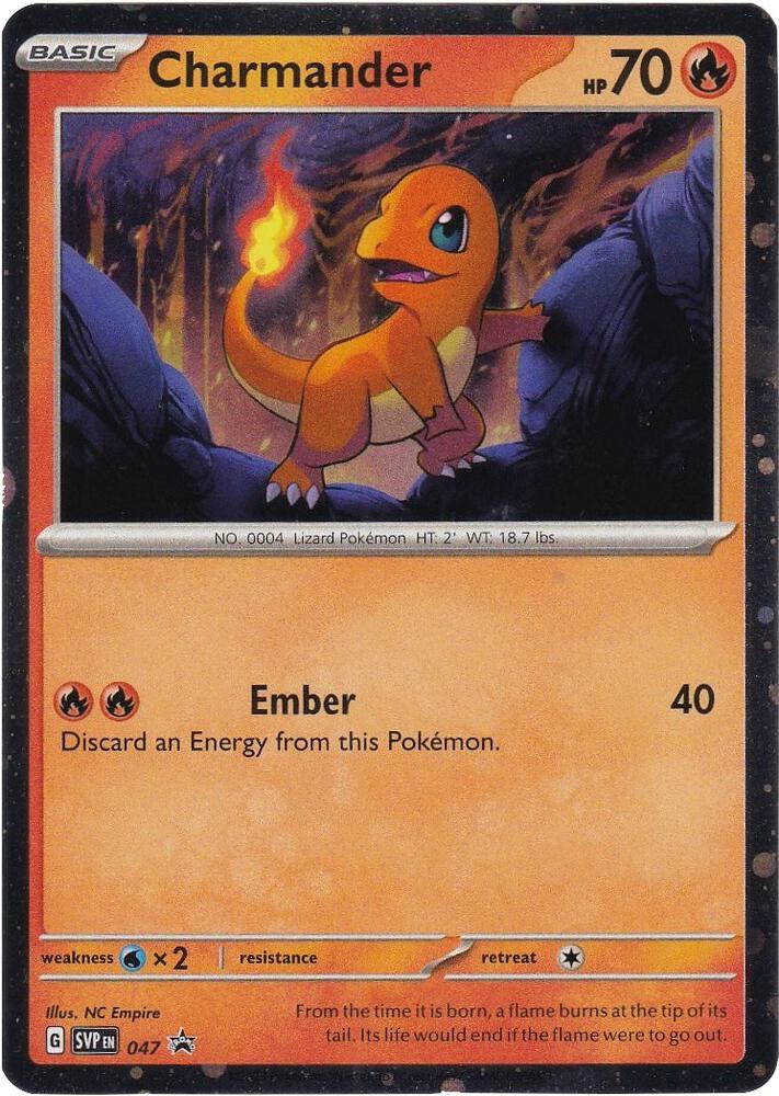 Charmander 047 (SV: Scarlet & Violet Promo Cards) - Cosmo Holofoil