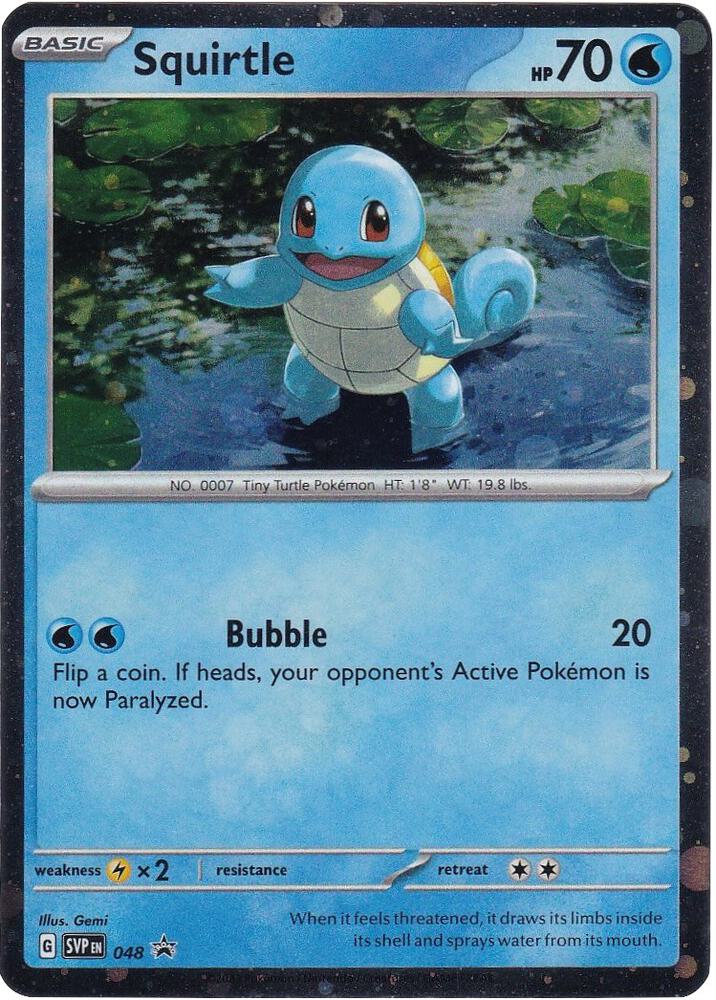Squirtle 048 (SV: Scarlet & Violet Promo Cards) - Cosmo Holofoil
