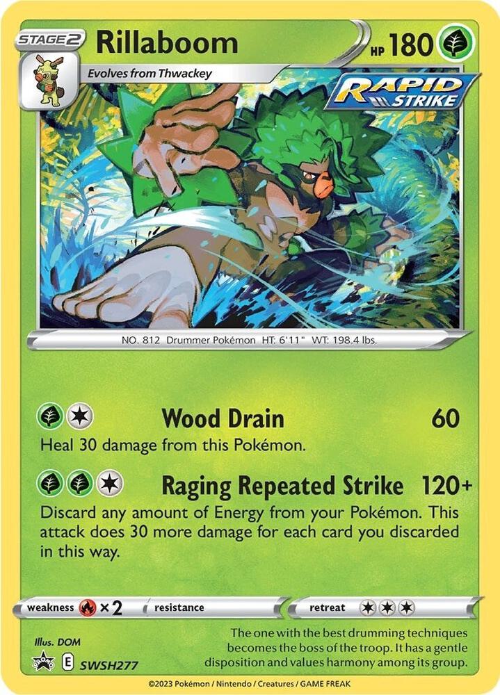 Rillaboom SWSH277 (SWSH: Sword & Shield Promo Cards) - Holofoil