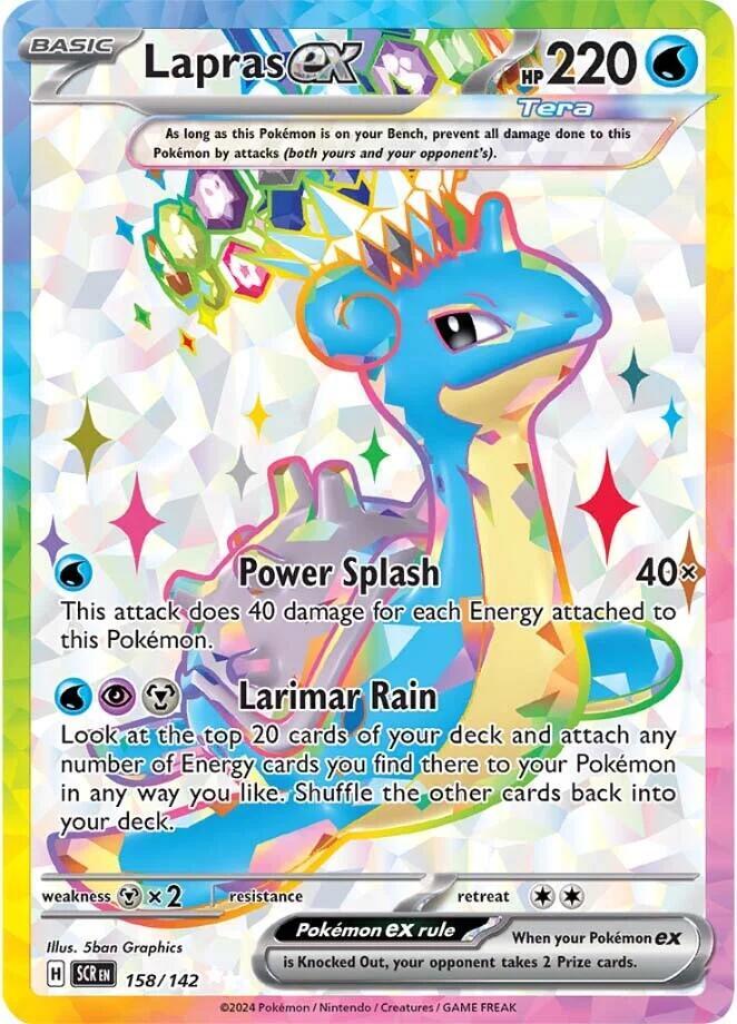 Lapras ex 158/142 (SV07: Stellar Crown) - Holofoil