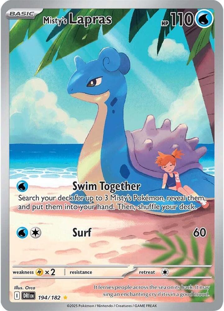 Misty's Lapras 194/182 (SV10: Destined Rivals) - Holofoil