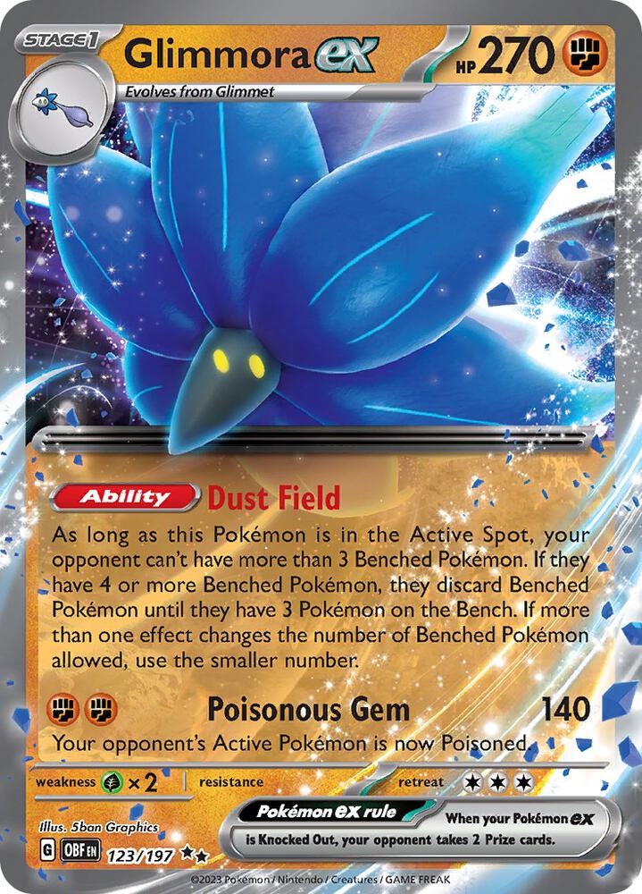 Glimmora ex 123/197 (SV03: Obsidian Flames) - Holofoil