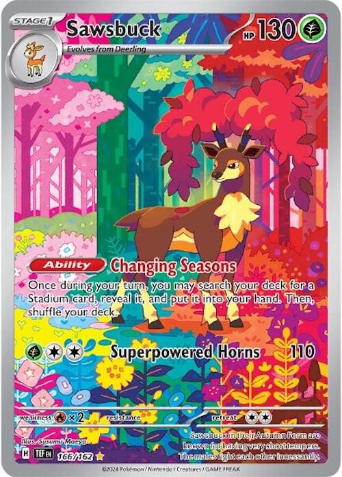 Sawsbuck 166/162 (SV05: Temporal Forces) - Holofoil
