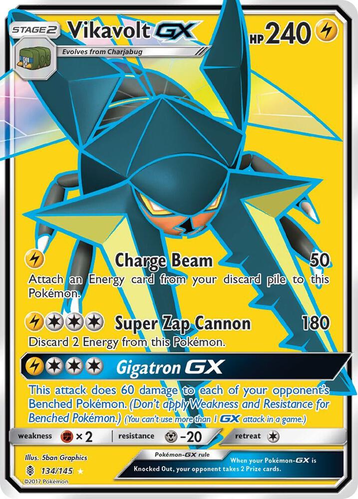 Vikavolt GX 134/145 (SM - Guardians Rising) - Holofoil