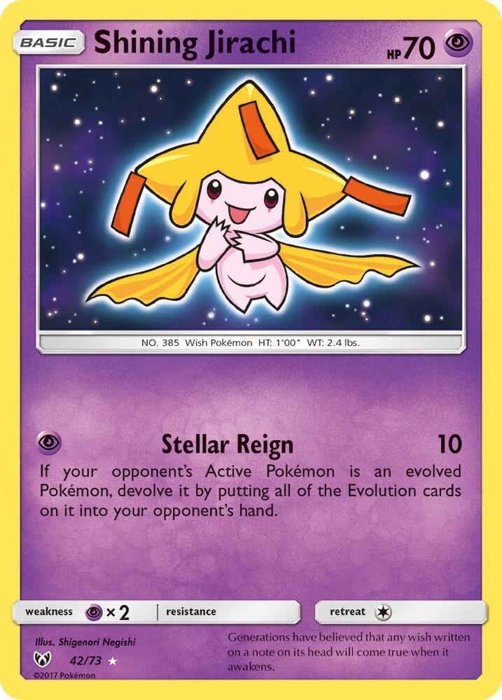 Shining Jirachi 42/73 (Shining Legends) - Holofoil