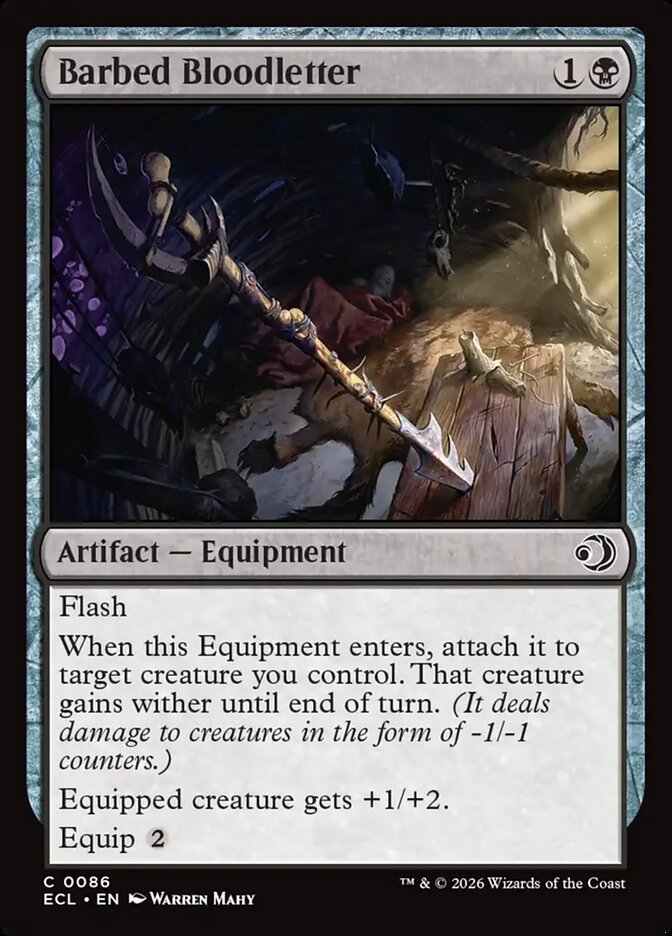 Barbed Bloodletter 86/273 (Lorwyn Eclipsed)