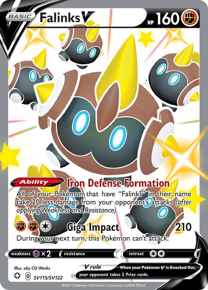 Falinks V SV115/SV122 (Shining Fates: Shiny Vault) - Holofoil