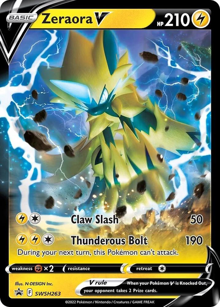 Zeraora V SWSH263 (SWSH: Sword & Shield Promo Cards) - Holofoil