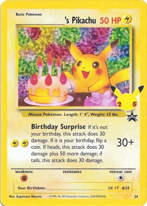 ______'s Pikachu 24/53 (Celebrations: Classic Collection) - Holofoil