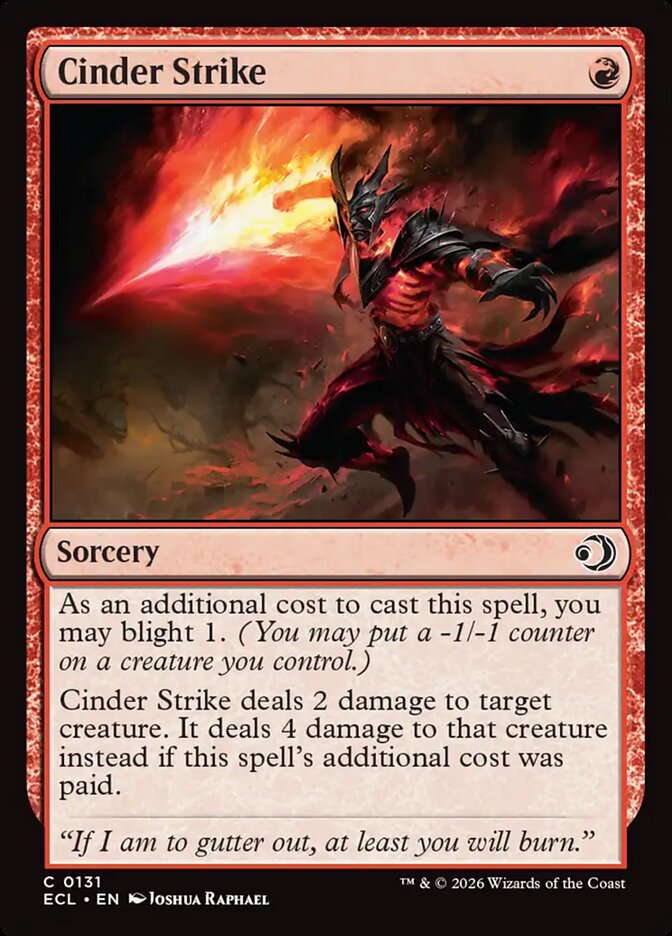 Cinder Strike 131/273 (Lorwyn Eclipsed)