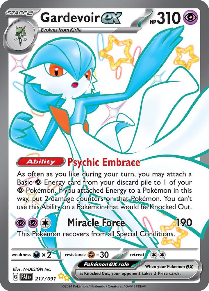 Gardevoir ex 217/091 (SV: Paldean Fates) - Holofoil