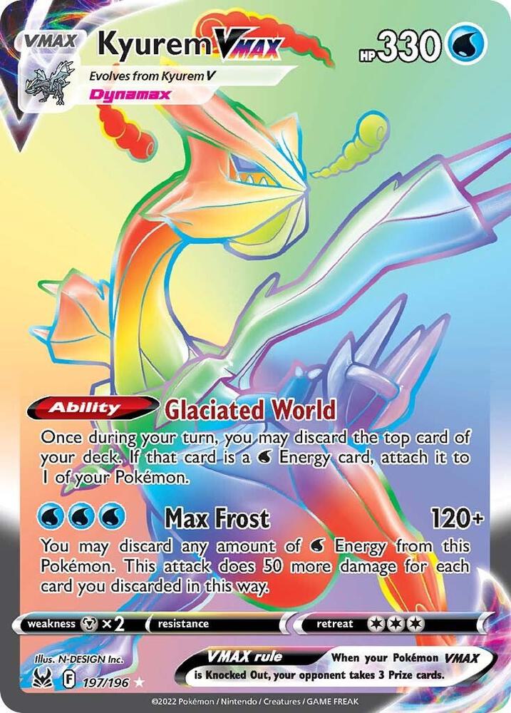Kyurem VMAX Secret 197/196 (SWSH11: Lost Origin) - Holofoil