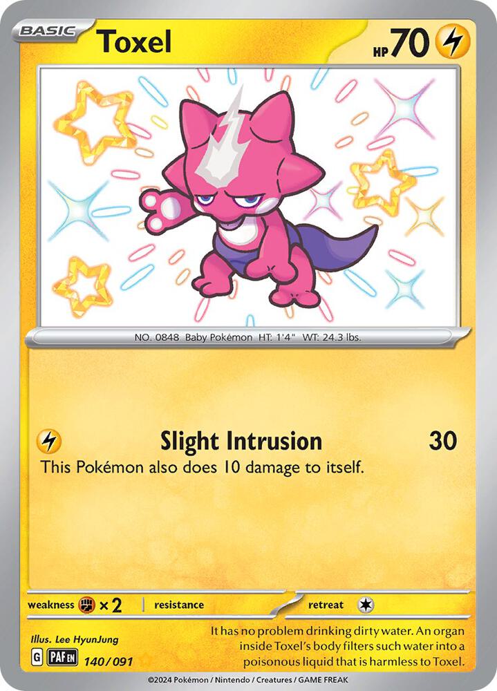 Toxel 140/091 (SV: Paldean Fates) - Holofoil