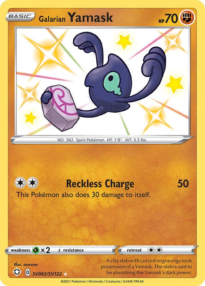 Galarian Yamask SV065/SV122 (Shining Fates: Shiny Vault) - Holofoil